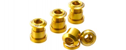 Lánctányércsavar   anya SZETT Reverse alu arany 4DB-OS CSOMAG 50103-SET_AHAALK