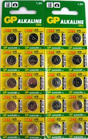elem GP A76 1.5V Alkaline (LR44 V13GA) d11.6x5.4mm A76-2C10_TEL