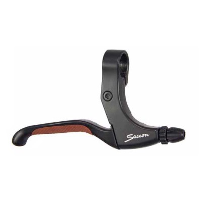 Fékkar Saccon MTB V fekete/fekete 4 ujjas BARNA gumibetéttel (L64A44) L64A44XR3P04_AFK