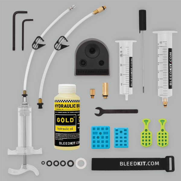 BleedKit szett hidraulikus fékekhez Workshop Master GOLD Shimano összes modellhez / Magura MT / TRP / Tektro    100ml olaj (BK-99033) BK-99033_AFFB