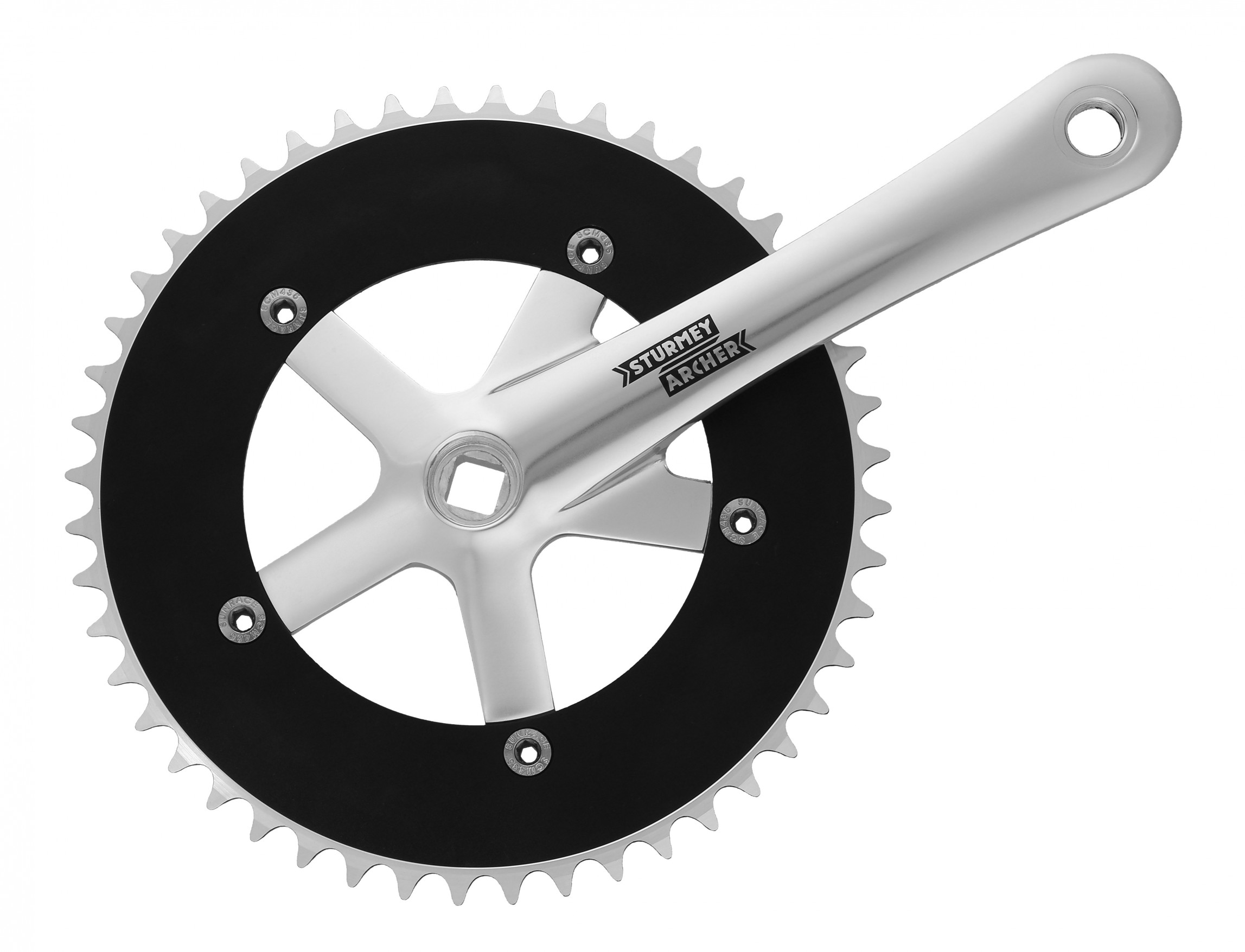 Hajtómű Sturmey Archer Pálya FCT26 46T 170mm ezüst BCD130 FCT26 AD SILVER-BOX_AHA