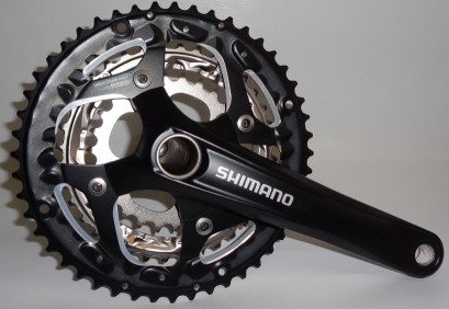 Hajtómű Shimano integrált 10v (FCT551) Trekking 48/36/26T, 175mm, fekete - NADRÁGVÉDŐ NÉLKÜLI   INTEGRÁLT MONOBLOKK FCT551E866XL_AHA