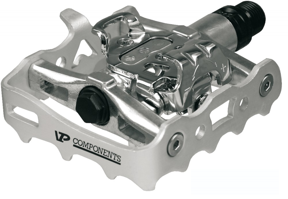 Pedál VP kétoldalas SPD / MTB VP-X82 ezüst ip. csapággyal 421530240_APEDP