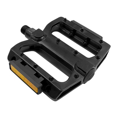 Pedál MVTek FLAT aluminium fekete CR-Mo tengely 107x105x24mm 305901525_APEDN