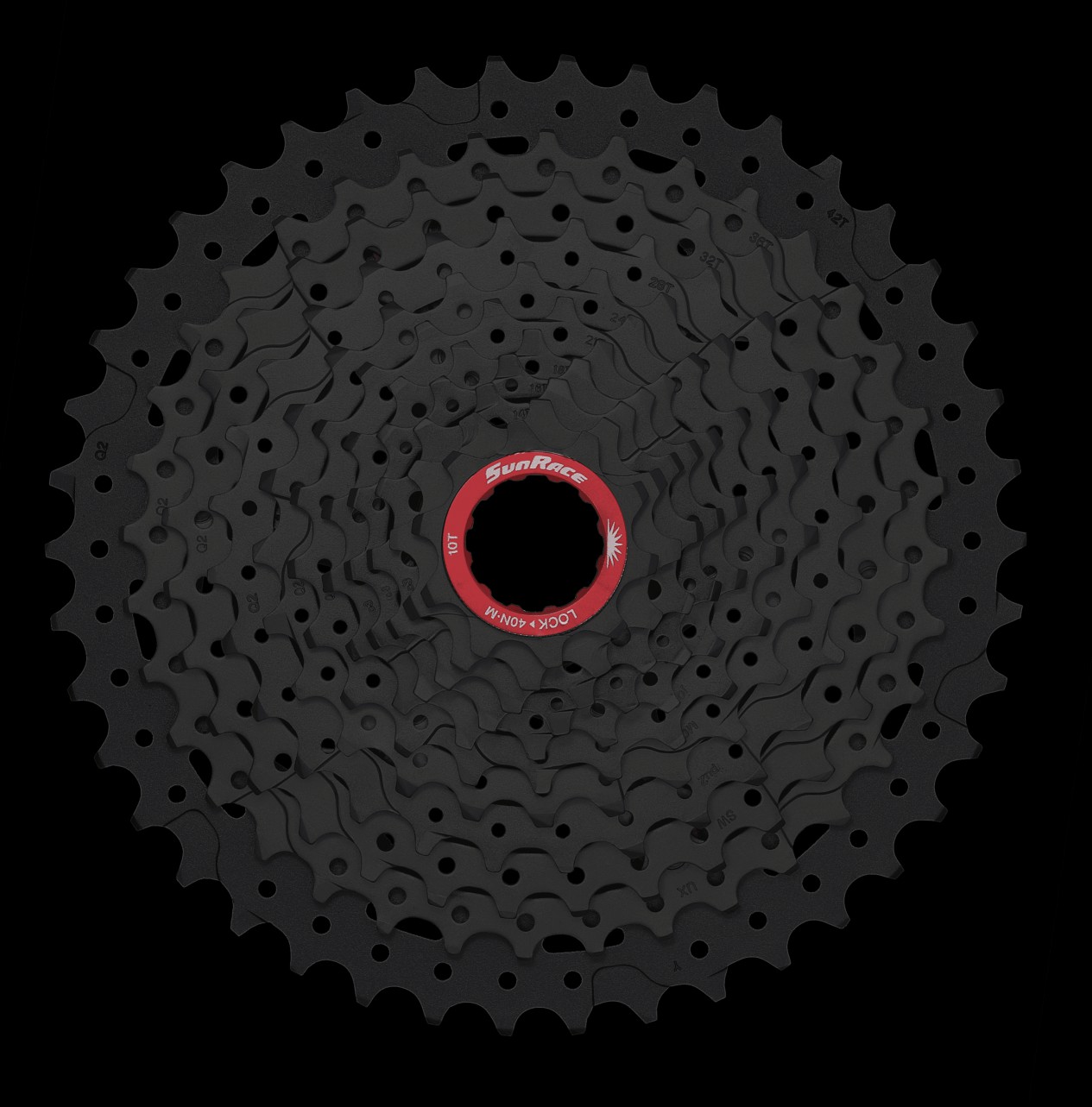 Kazettasor SunRace XD-DRIVER 11v 10-46T FEKETE(CSMX9X)  CSMX9X_AKA