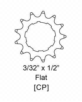 Lánckerék Sturmey21 fog 1/8-as flat ezüst(S3X-hez)(HSL919) HSL919_AKLK