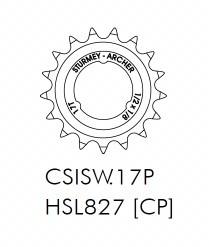 Lánckerék Sturmey 17T fog mély 1/8 (HSL827) HSL827_AKLK