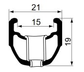 Felni REMERX STORMY 622x15 36H ezüst DUPLÁN szegecselt köszörült fékfelületes STORMY36SAGBSDEE_AFEL