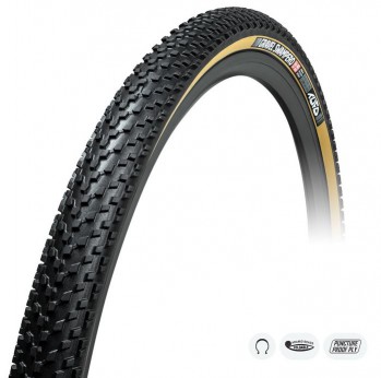 Külső TUFO Gravel Swampero, TLR, tubeless 40-622 (700x40C), 430gr. 2-5 bar (30-70 p.s.i.) - szövetsűrűség: 210 / 375 TPI - FEKETE/BEIGE CLI1L2012011_AGK