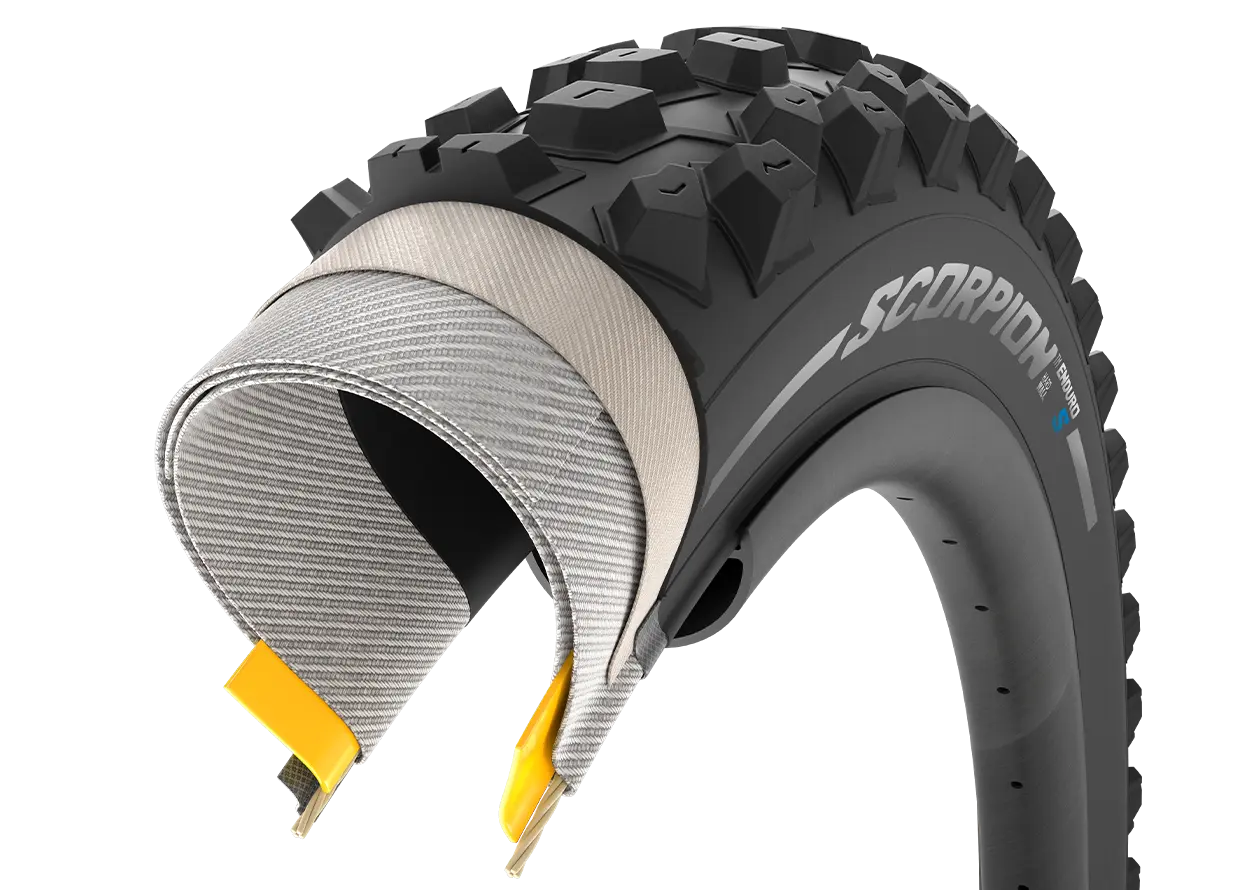 Külső Pirelli Scorpion™ ENDURO MTB S Defektvédelem: HardWall 60 TPI Tubeless ready fold. 27,5" x 2,4 60-584 4189800_AGK
