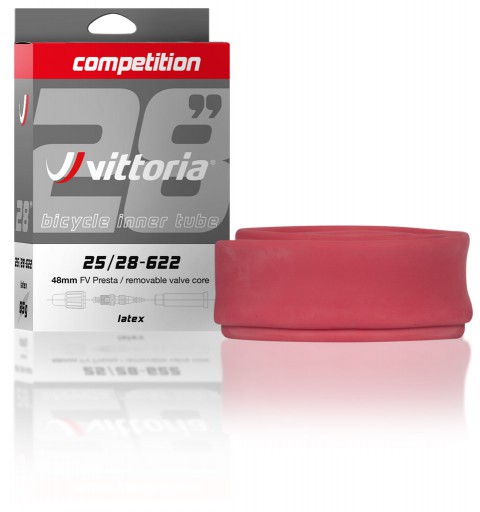 Belső Vittoria COMPETITION LATEX 700x19/23c (19/23-622) 75g RVC szingószelepes (FV) 48mm dobozos 1TA00001_AGB