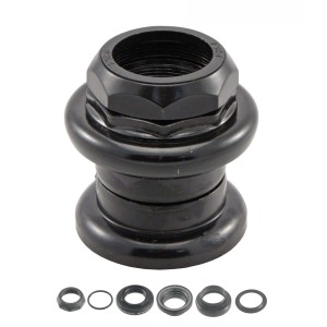 Kormánycsapágy acél A-Head 1-1/8 menetes, fekete, golyós, EC44/28.6-24tpi-EC44/30 (0151) 484100151_AKCS