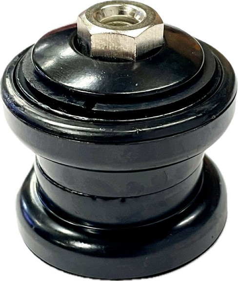 Kormánycsapágy KENLI acél 1 1/8", A-Head, BMX-hez lyukas csillaganya FEKETE KLKFSI_AKCS