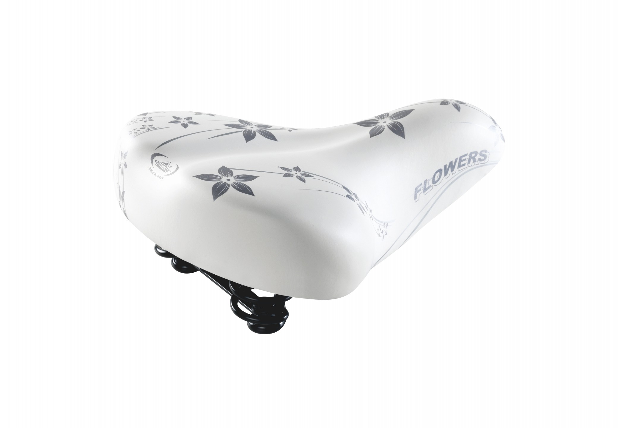 Nyereg Montegrappa 061 BI HAPPY FLOWERS fehér/ezüst minta XC061/H.FLOWERSG_ANYE