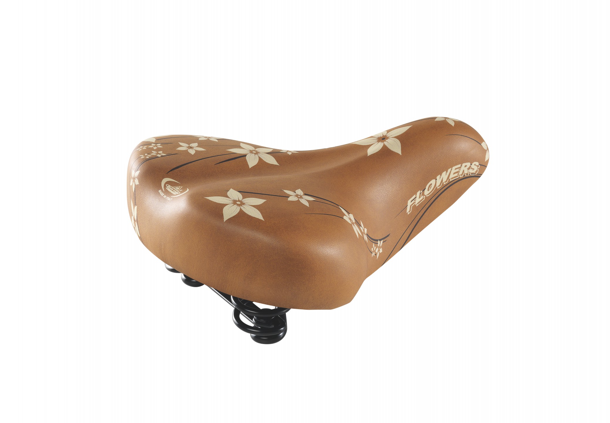 Nyereg Montegrappa XC 061 HAPPY FLOWERS mézbarna/krém minta XC061HAPPYHON_ANYE