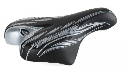 Nyereg Montegrappa 996GR OK GO  fekete/ezüst gyerek  220x145mm 16"-20" 996GR_ANYE