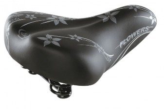 Nyereg Montegrappa 061 HAPPY FLOWERS fekete/ezüst minta 061/H.FLOWERS-N_ANYE