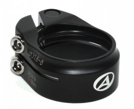 Nyeregcső bilincs csavaros ACO-315 d.31,6 / 34,9mm (fekete), - AUTHOR A30052055_ANYECS
