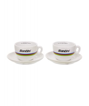 Santini UCI WORLD CHAMPION Cappuccino csésze szett (2db) fehér UMUCIBOXCAPP_TKUL