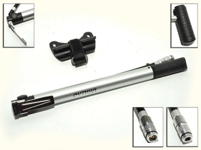 Pumpa kézi AAP Cross Lite ezüst/ fekete - AUTHOR 120 PSI 8.3 bar A18101048_TPUM