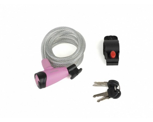 Zár spirál lakat ASL-41 d.8 x 1500mm rózsaszín/fekete - AUTHOR A17060156_TZ