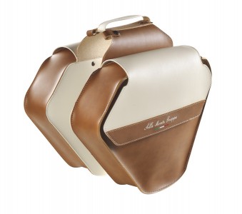 Táska csomagtartóra kétoldalas Montegrappa FASHION barna/krém 0028/MA-CR_TTASK