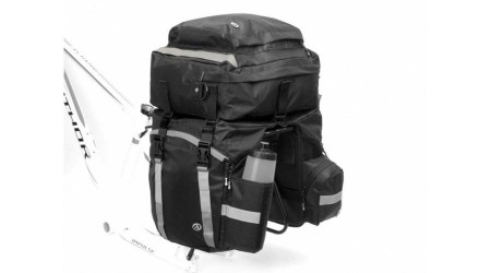 Táska csomagtartóra A-N Tourer 40  3 rekeszes  fekete - AUTHOR A15000025_TTASK