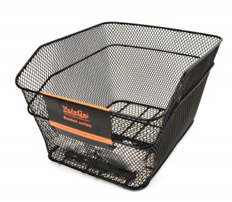Kosár VeloGo HÁTSÓ fekete fém XXL 33x41x24cm 1103020_TTASK