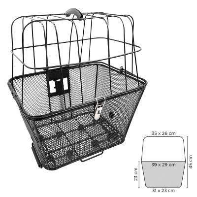 Kosár MVTek kisállathordozó, acél, első, konzolos 307800745_TTASK