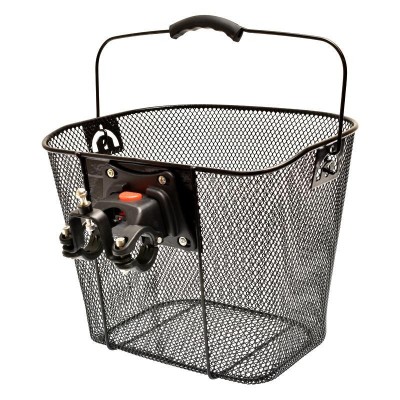Kosár VeloGo első adapteres fekete fém kormányra 11020602_TTASK