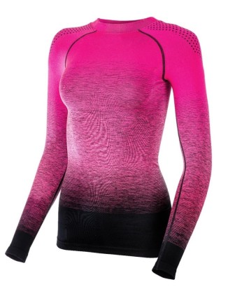 Póló R2 MUSA női hidegebb időre (ThermoTex) fekete/rózsaszín M-es ATF206A/M ATF206A/M_RNA