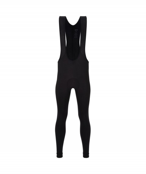 Nadrág Santini OMNIA kantáros EMA betétes hosszú fekete XXL (Thermofleece winter bib tights) SP1180EMAOMNIABLACKXXL_RNA