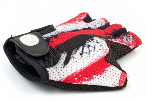 Kesztyű JUNIOR X6 gyerek L-es, piros/fehér/fekete - AUTHOR A7130902_RSK