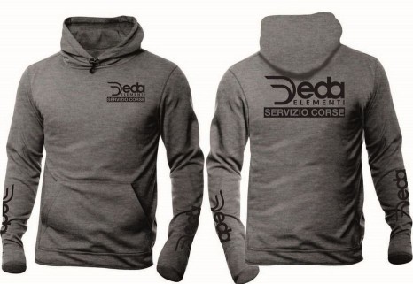 Ruha kapucnis felső Deda HOODIE / FELPA Servizio Corse logo L-es HOODIEL_RE