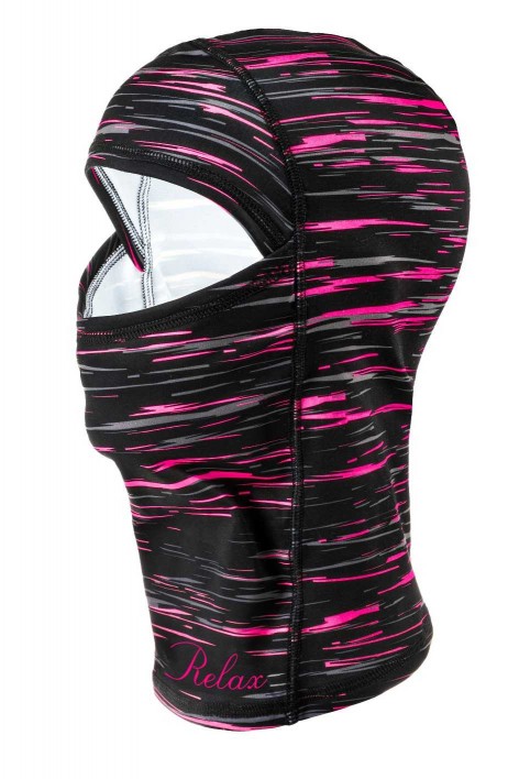 Thermo fejvédő maszk Relax S-es fekete/pink,rózsaszín/szürke - RK02A4/S RK02A4/S_RE