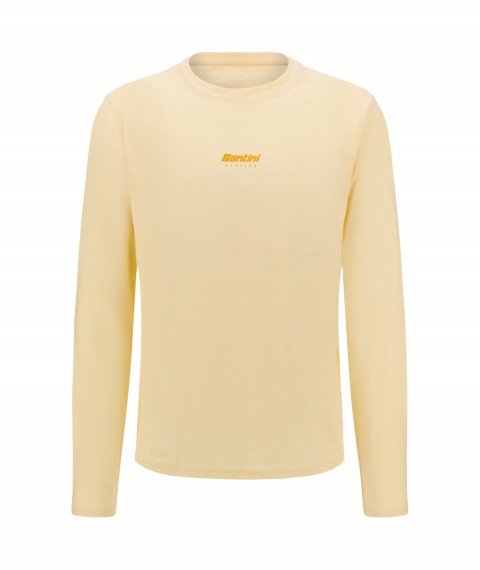 Póló Santini krém XS hosszú ujjú SP497GLLBRANDCREAMXS_RE