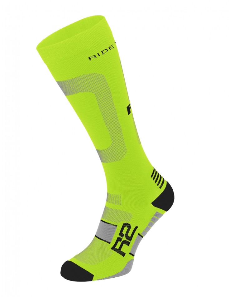 Zokni R2 POWER ATS21D/L-es magasszárú neonzöld kompressziós ATS21D/L_RE