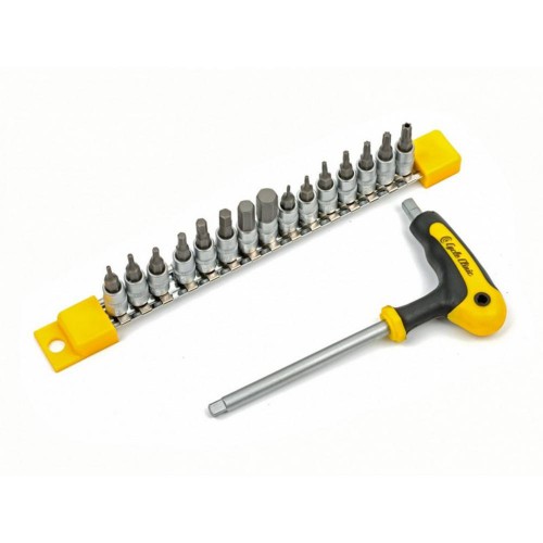 Szerszám AUTHOR Szerszámkészlet 17 Bit fejjel 1/4“ T, sárga/fekete A10000250_SZER