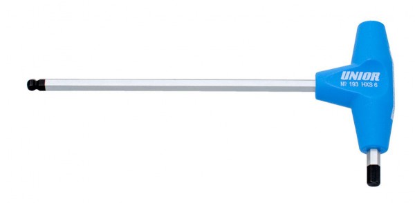 Szerszám Unior 193HXS (6), gömbvégű imbusz (HXS) kulcs T-markolattal 608280_SZER