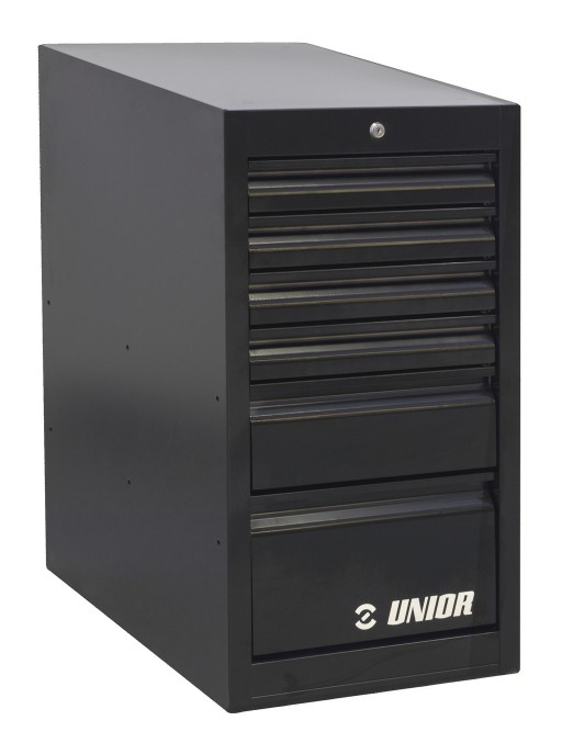 Szerszám Unior 990ND6-BLACK, szűk munkapad modul, 6 fiókkal***(626166) 626166_SZER