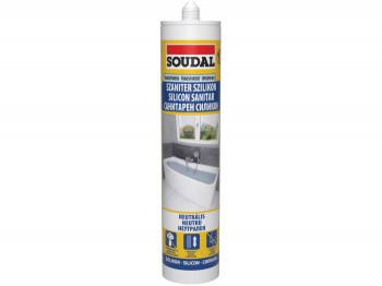 SOUDAL Neutrális Szaniter Szilikon 280ml (117973) 117973_KVED