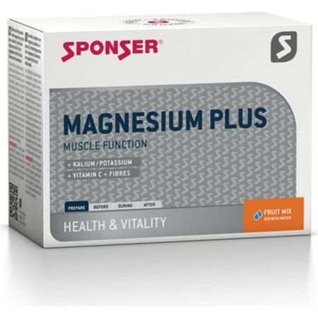 Sponser MAGNESIUM PLUS 20x6,5g/doboz Vegyes gyümölcs Ásványi anyag 12100_ET