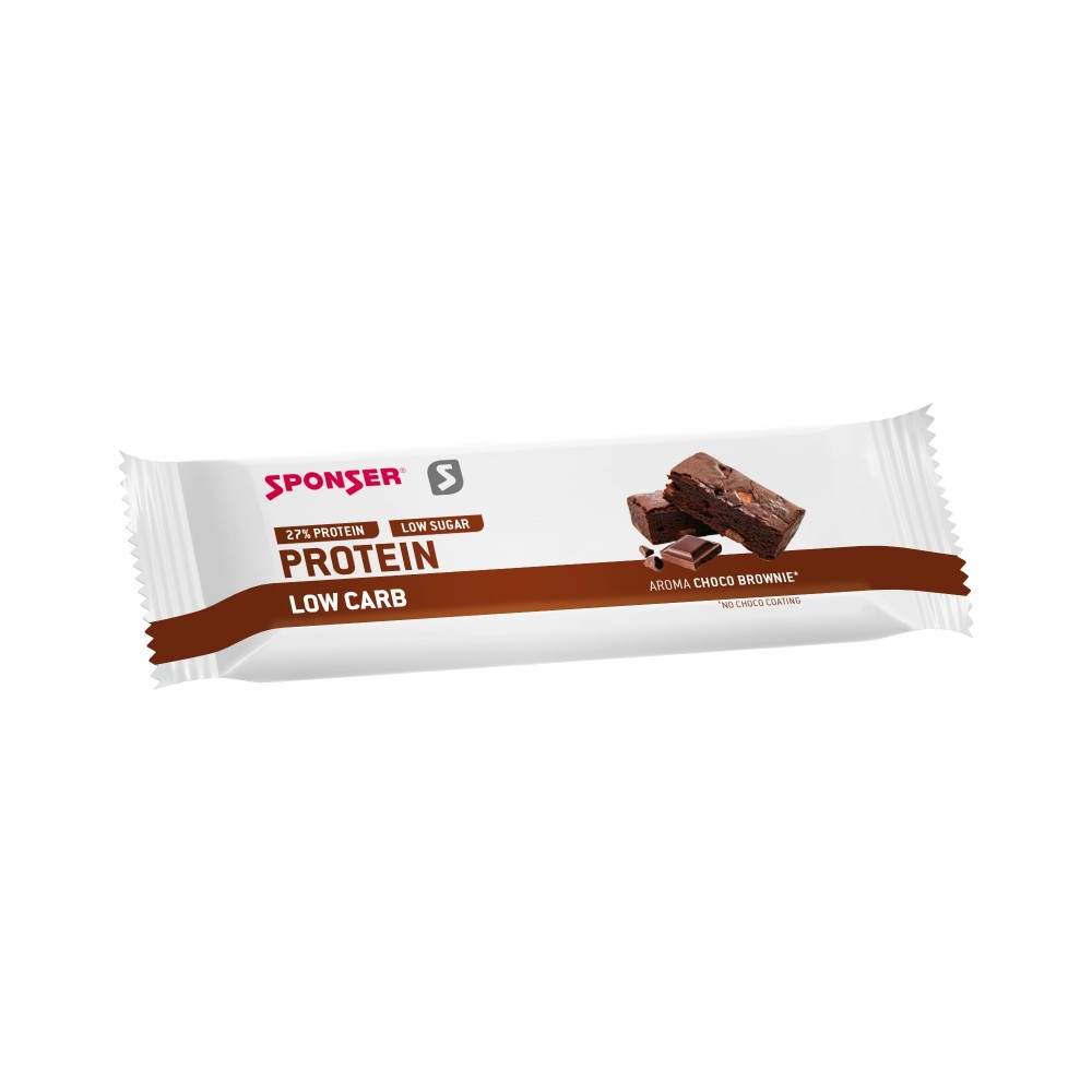 Sponser PROTEIN LOW CARB 50g Brownie-Csokoládé Fehérje szelet 45117_ET