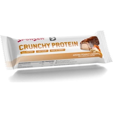 Sponser CRUNCHY PROTEIN 50g Mogyoró-Karamell Fehérje szelet 10752_ET