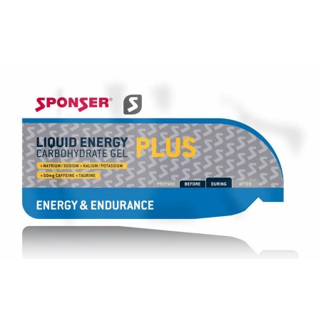 Sponser LIQUID ENERGY PLUS GEL 35g tasak Natúr/Enyhén mézes Energia zselé 17114_ET